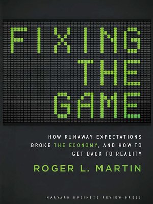 cover image of Fixing the Game